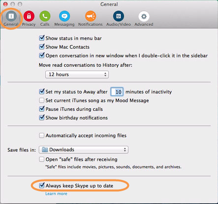launch skype for business on a mac